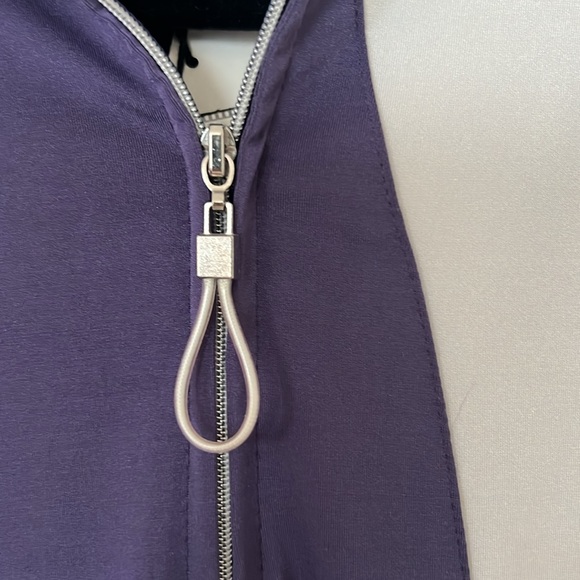 Jamie Sadock, Short-sleeve Top, Aubergine (440), Size Large, NWT - Picture 6 of 10